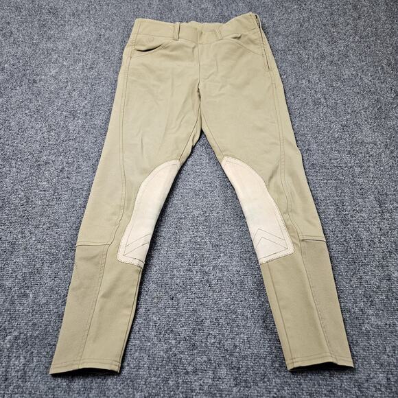 Ariat Pro Series Riding Breeches Size 22 (26x25) Beige Pants Knee Grip Pads - Picture 1 of 7